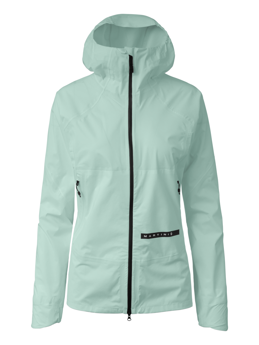 Martini Sportswear - Hillclimb HS Hooded Jacket W - Hardshell jackets in ibiza blue - front view - Women