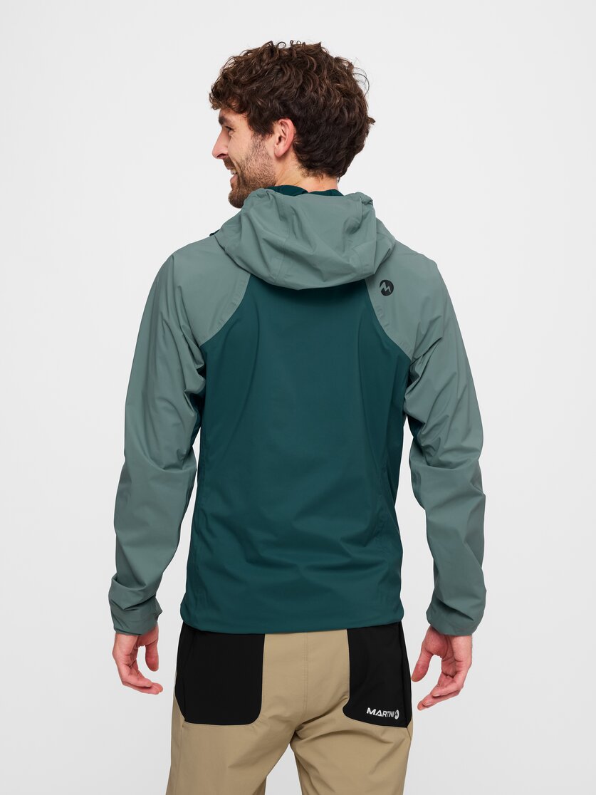 Martini Sportswear - Hillclimb HS Hooded Jacket M - Giacche Hardshell in true navy - vista laterale modello - Uomo