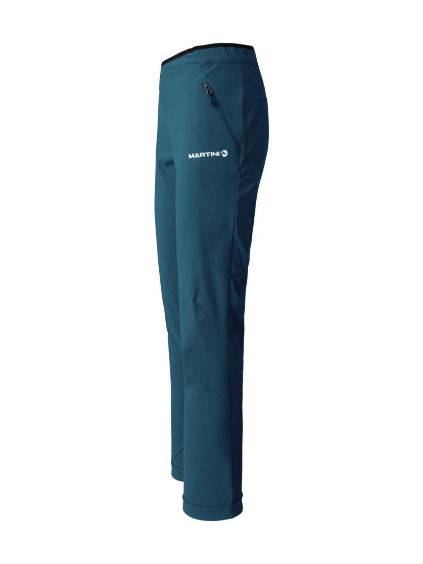 Martini Sportswear - Highventure Pants W - Pantaloni lunghi in poseidon - vista laterale - Donna