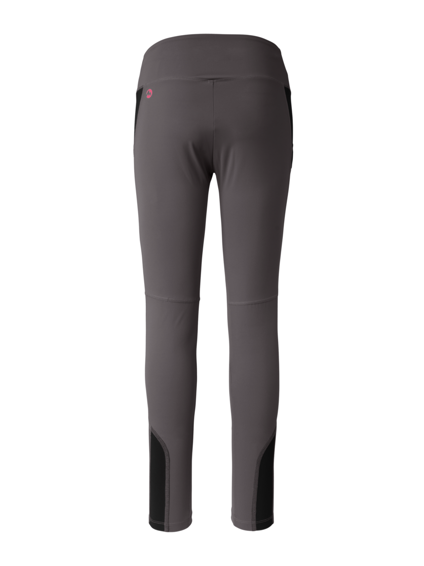 Martini Sportswear - Highventure Tights W - Long pants in granite-black - rear view - Women