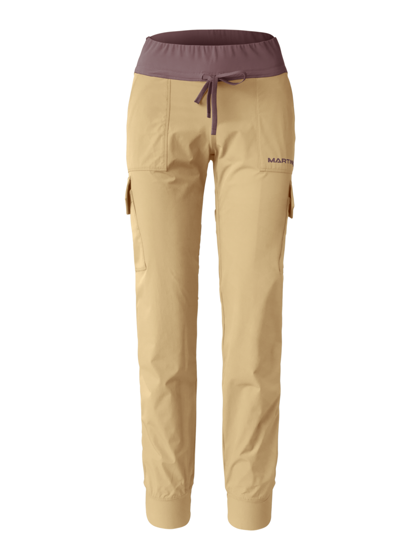 Martini Sportswear - Alpmate Breeze Pants W - Pantaloni lunghi in sandstone-clay - vista frontale - Donna
