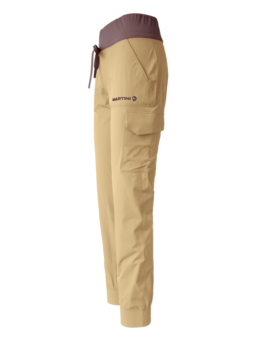 Martini Sportswear - Alpmate Breeze Pants W - Pantaloni lunghi in sandstone-clay - vista laterale - Donna