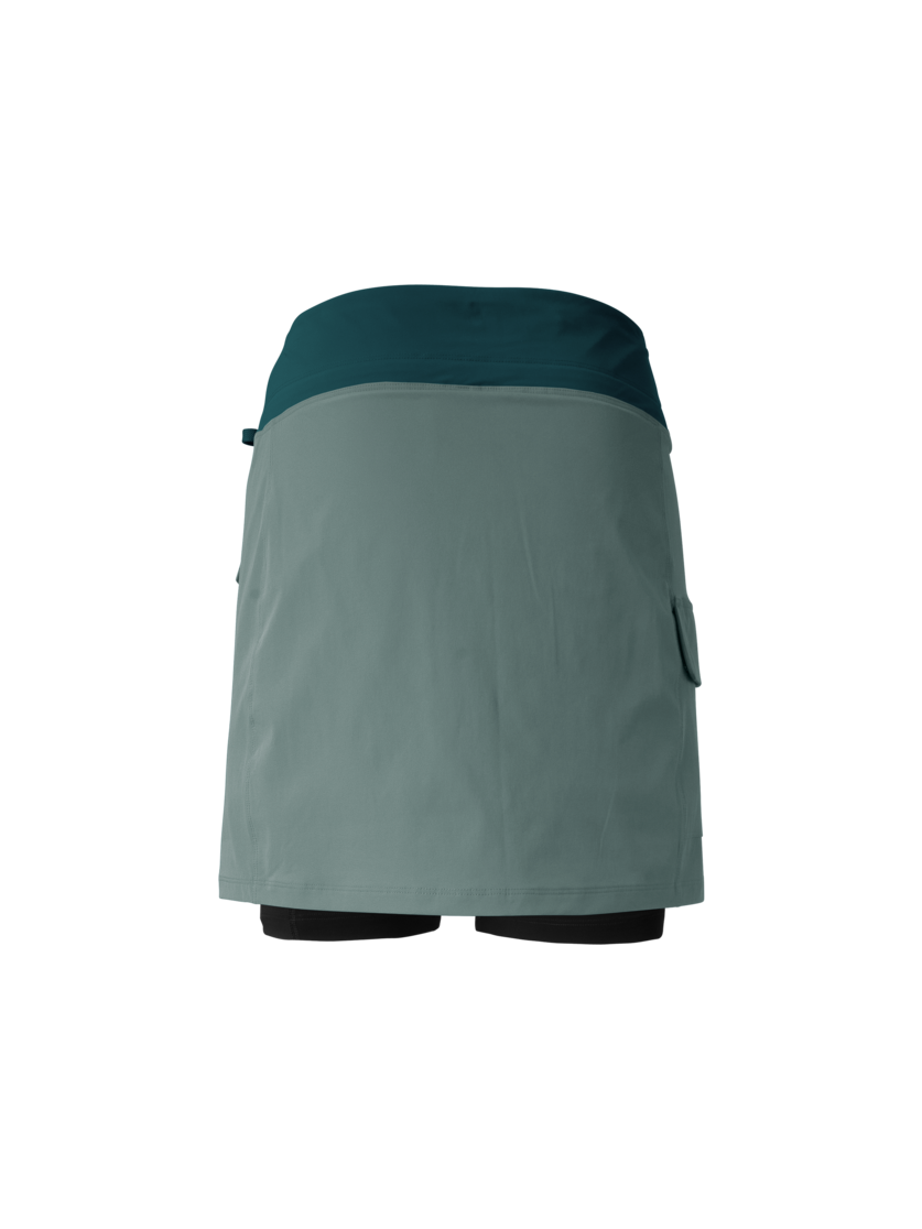 Martini Sportswear - Alpmate Sonic Skirt W - Gonne in misty blue-seaport - vista posteriore - Donna