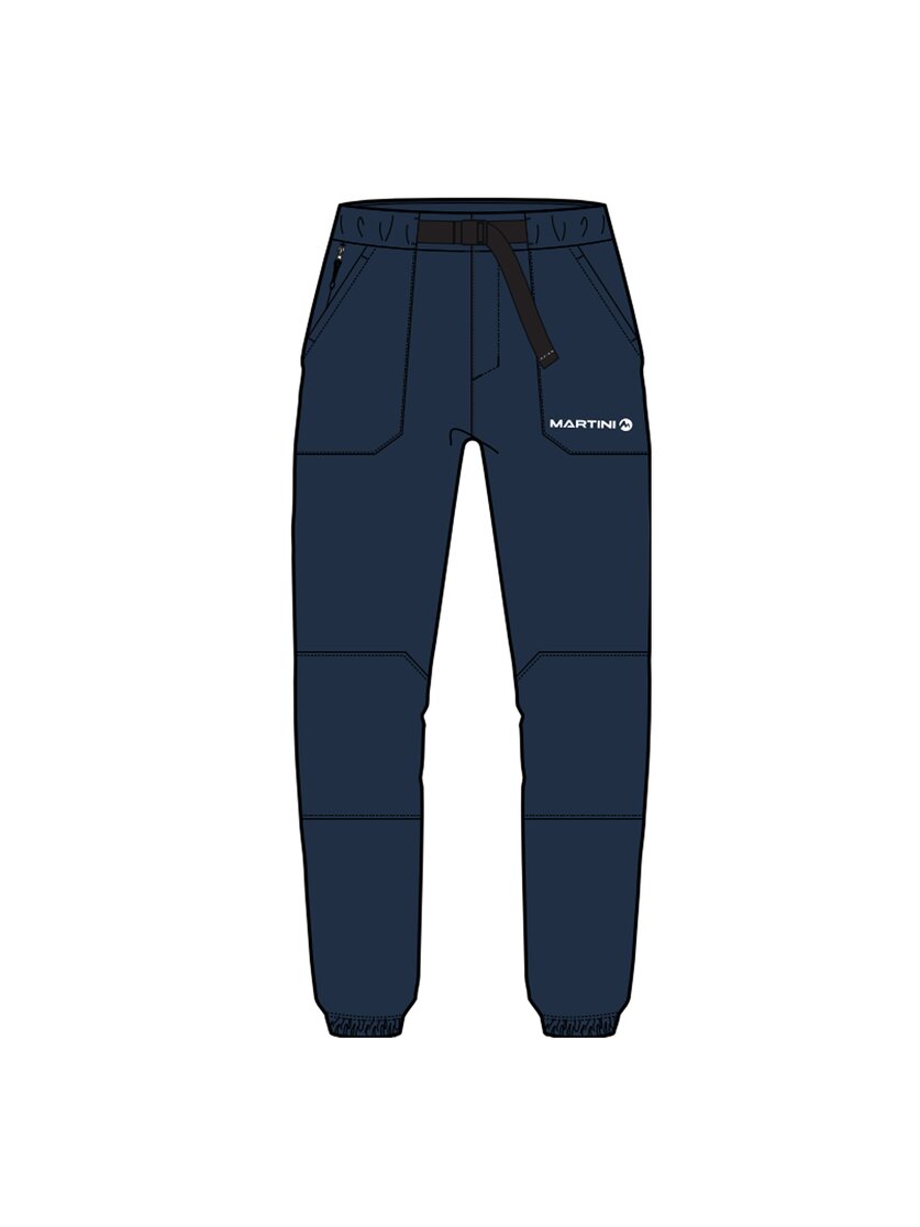 Martini Sportswear - Recharge Fleece Pants Uni - Pile in true navy - vista frontale - Unisex