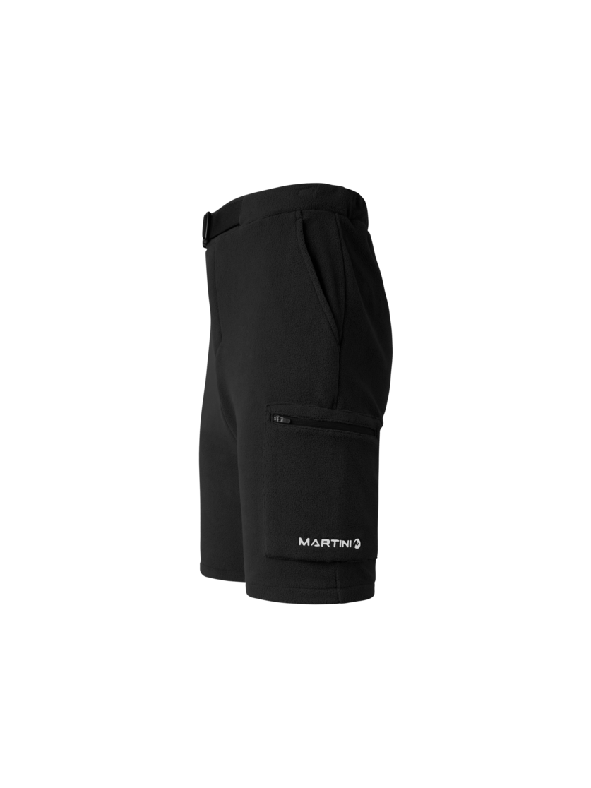Martini Sportswear - Recharge Fleece Shorts Uni - Pile in black - vista laterale - Unisex