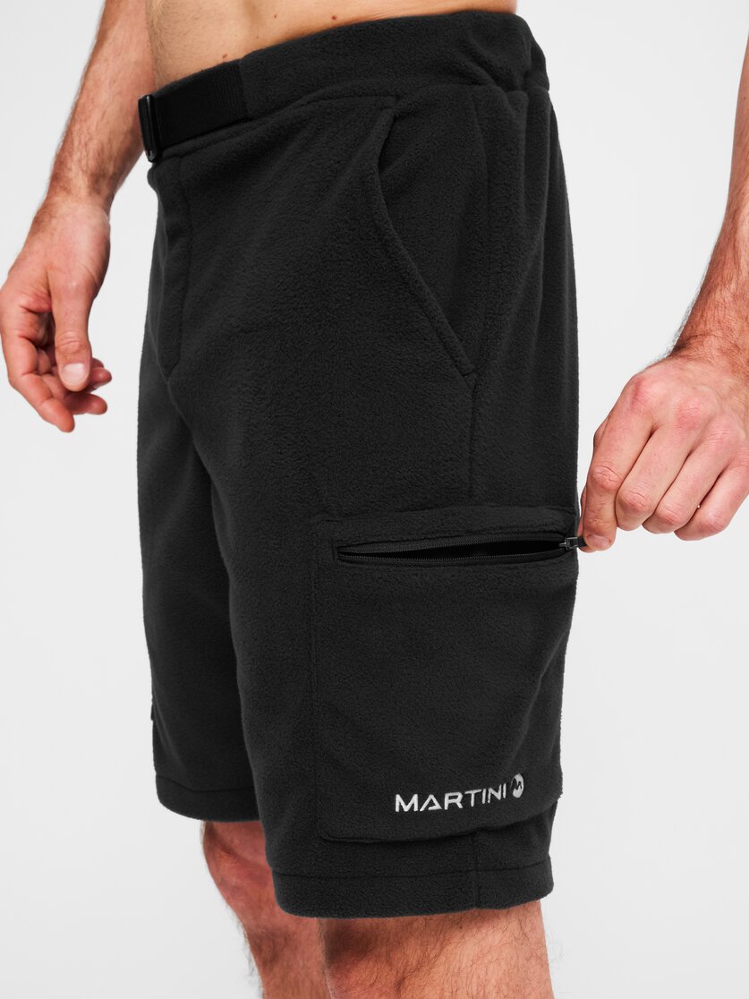 Martini Sportswear - Recharge Fleece Shorts Uni - Pile in black - Dettaglio 2 - Unisex