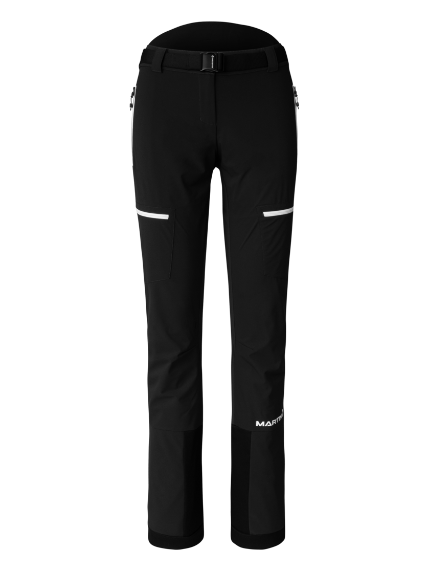 Martini Sportswear - Horizon Pants W - Pantaloni lunghi in black-white - vista frontale - Donna
