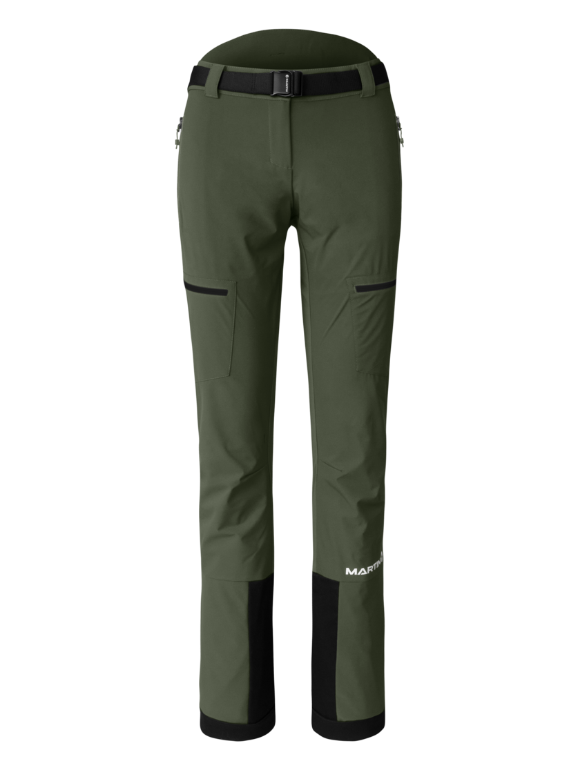 Martini Sportswear - Horizon Pants W - Pantaloni lunghi in mosstone-black - vista frontale - Donna