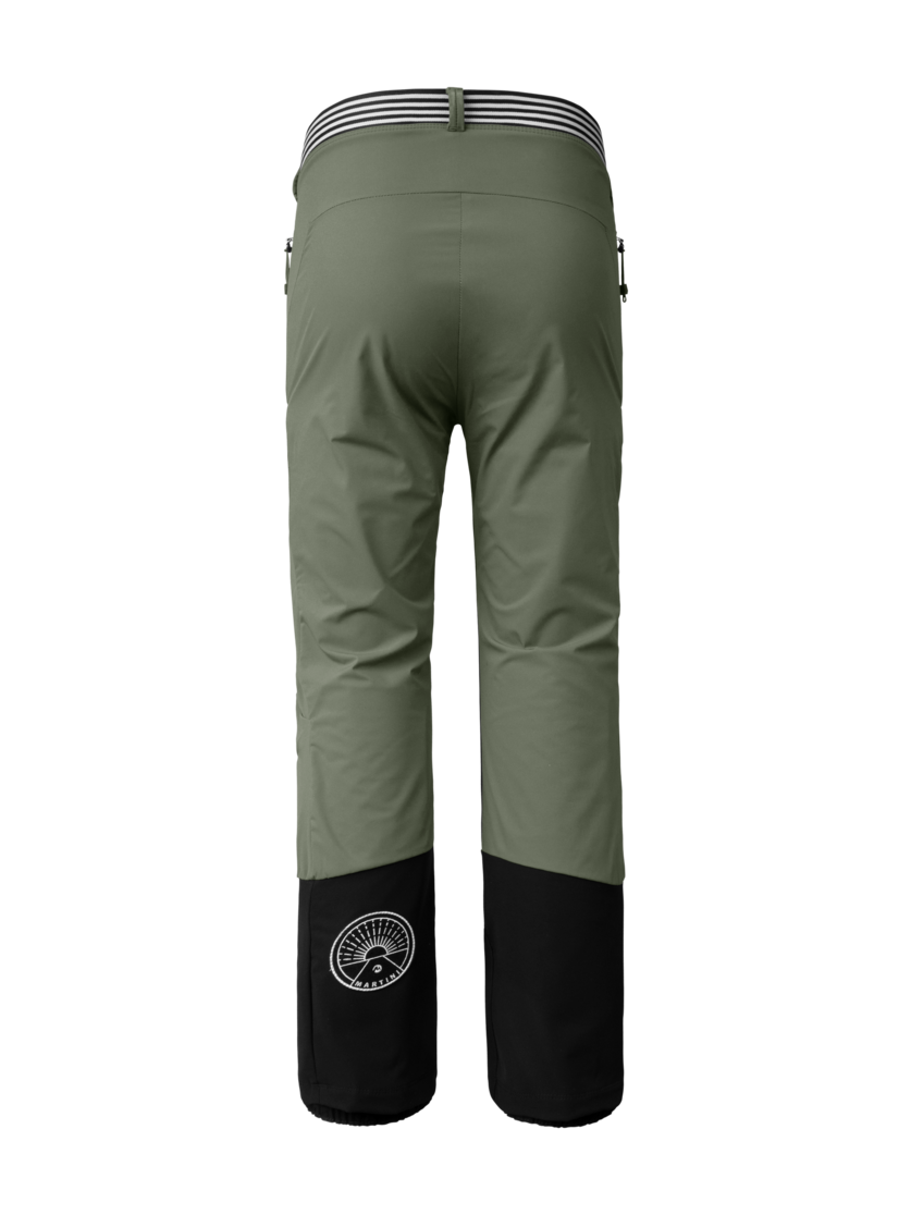 Martini Sportswear - Wildone Pants Kids - Pantaloni lunghi in mosstone-black - vista posteriore - Bambini