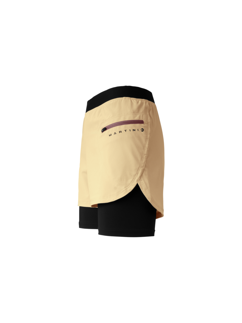 Martini Sportswear - Hillclimb Blaze 2in1 Shorts W - Kurze Hosen in sandstone-clay - Seitenansicht - Damen