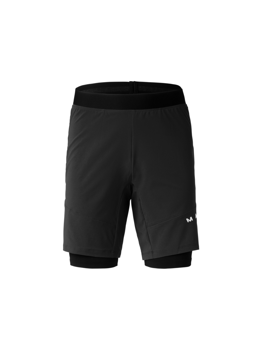 Martini Sportswear - Hillclimb 2in1 Shorts M - Kurze Hosen in black - Vorderansicht - Herren