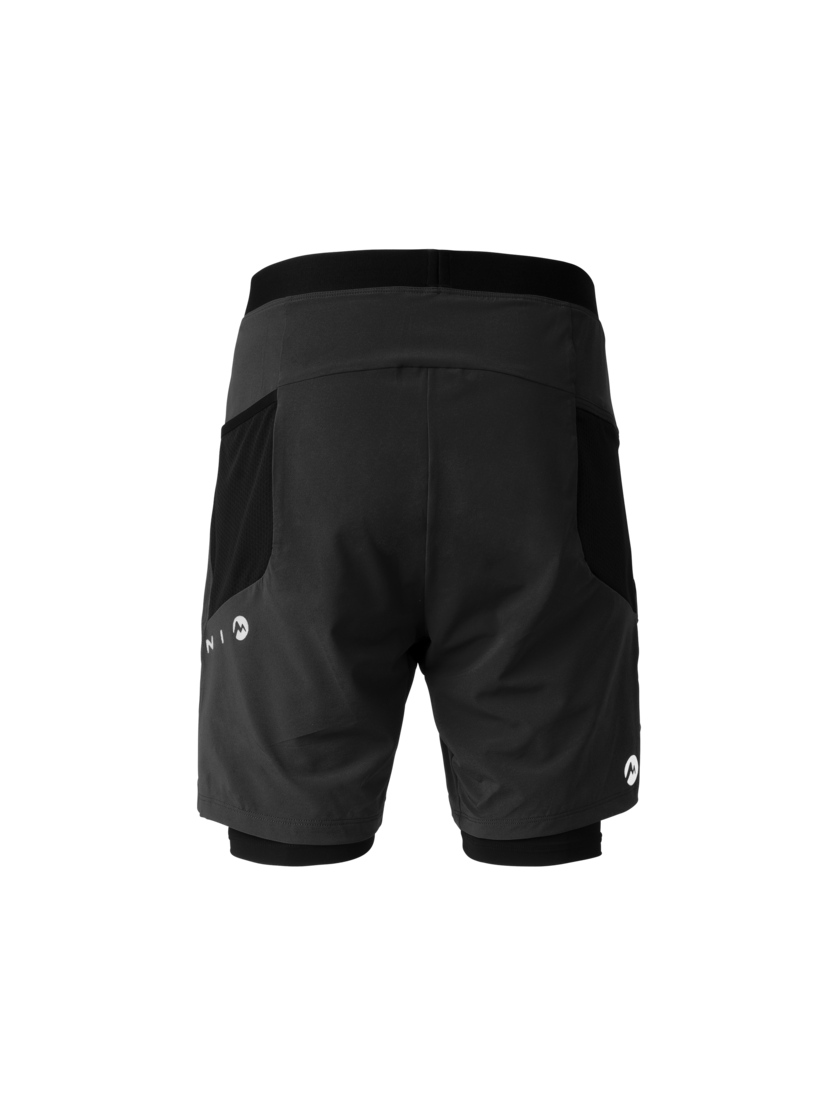Martini Sportswear - Hillclimb 2in1 Shorts M - Kurze Hosen in black - Rückansicht - Herren