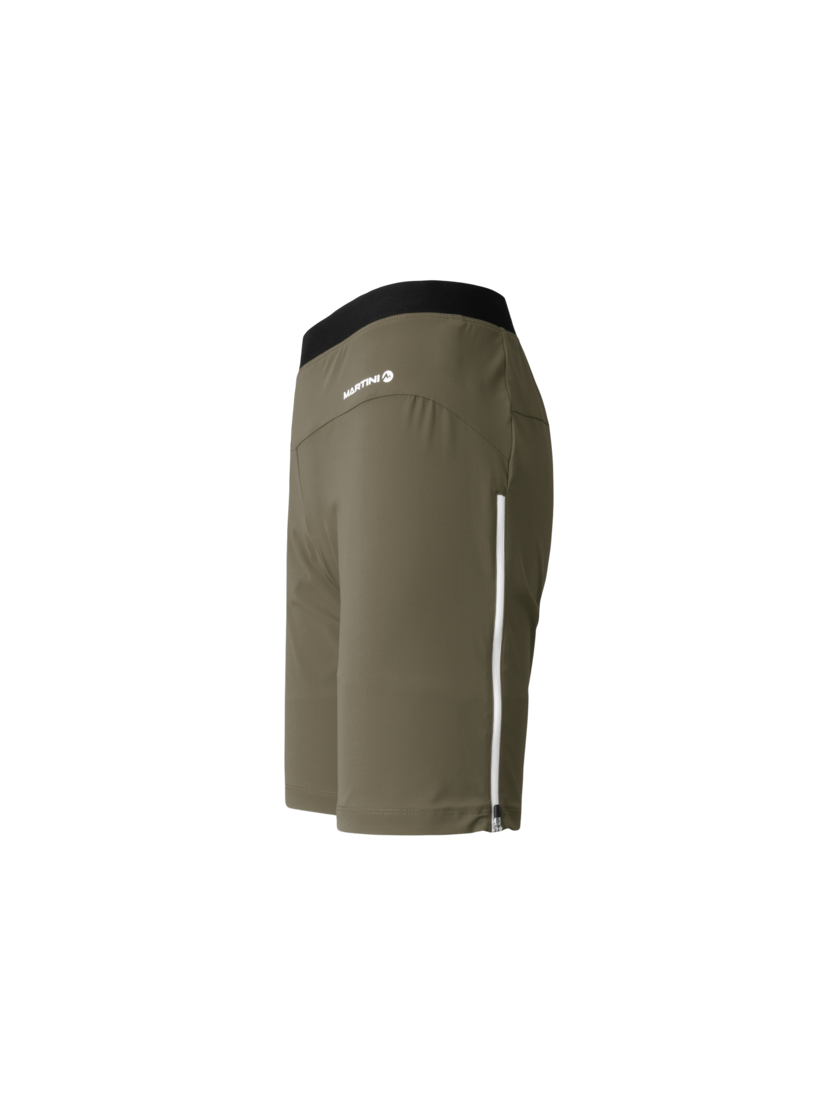 Martini Sportswear - Trektech Shorts W - Shorts in moss-punch - side view - Women