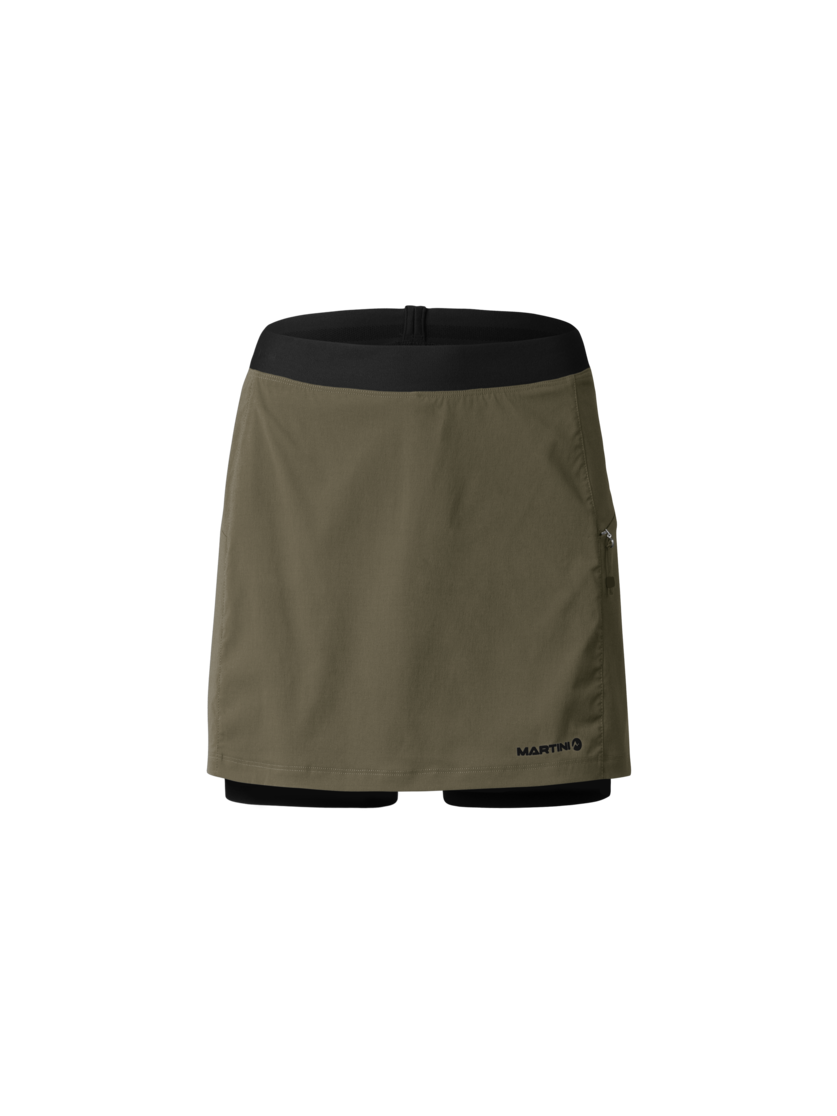 Martini Sportswear - Alpmate Skirt W - Röcke in moss - Vorderansicht - Damen