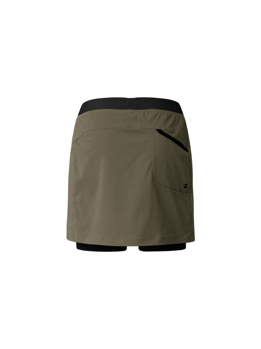 Martini Sportswear - Alpmate Skirt W - Röcke in moss - Rückansicht - Damen