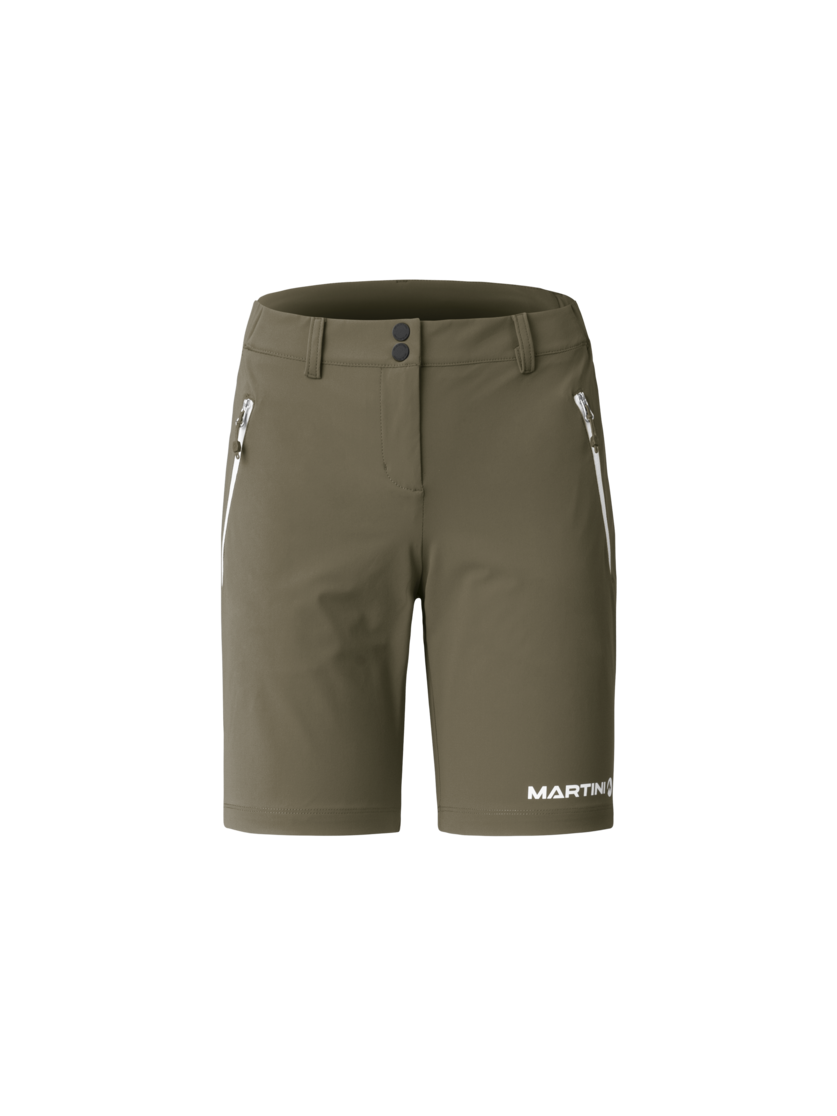 Martini Sportswear - Via Shorts W - Kurze Hosen in moss - Vorderansicht - Damen