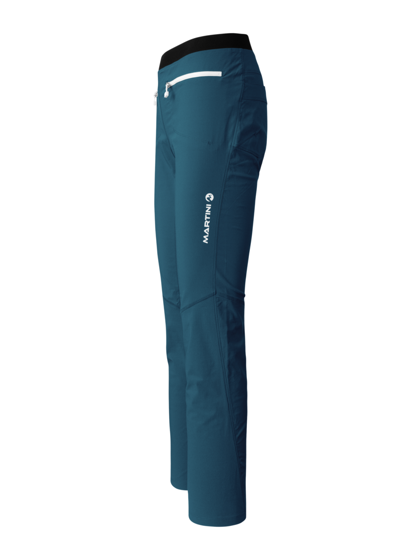 Martini Sportswear - Via Pants W - Pantaloni lunghi in poseidon - vista laterale - Donna