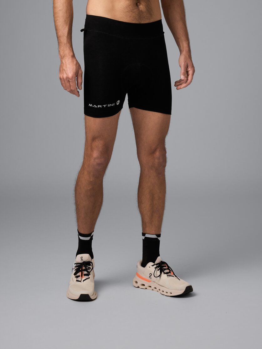 Martini Sportswear - Flowtrail Clip In Shorts M - Kurze Hosen in black - Vorderansicht Model - Herren