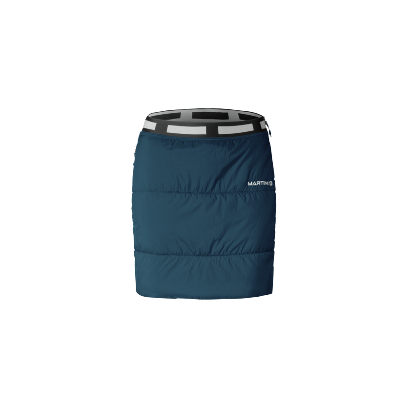 Martini Sportswear - Desire Padded Skirt Primaloft® W - Insulated skirts in poseidon - front view - Women