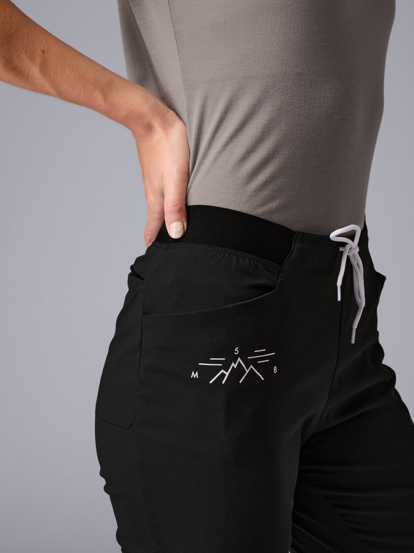 Martini Sportswear - Alpmate Pants W - Lange Hosen in black-white - Detail 2 - Damen
