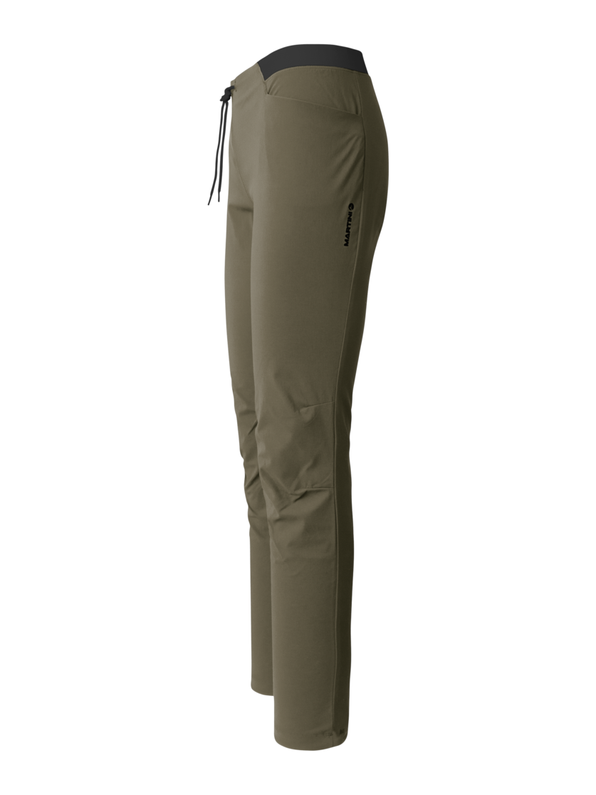 Martini Sportswear - Alpmate Pants W - Long pants in moss-black - side view - Women