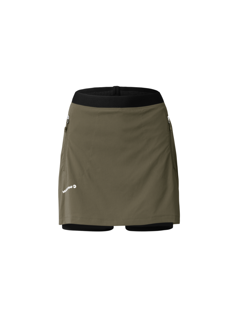 Martini Sportswear - Hillclimb Skirt W - Skirts in moss - front view - Women