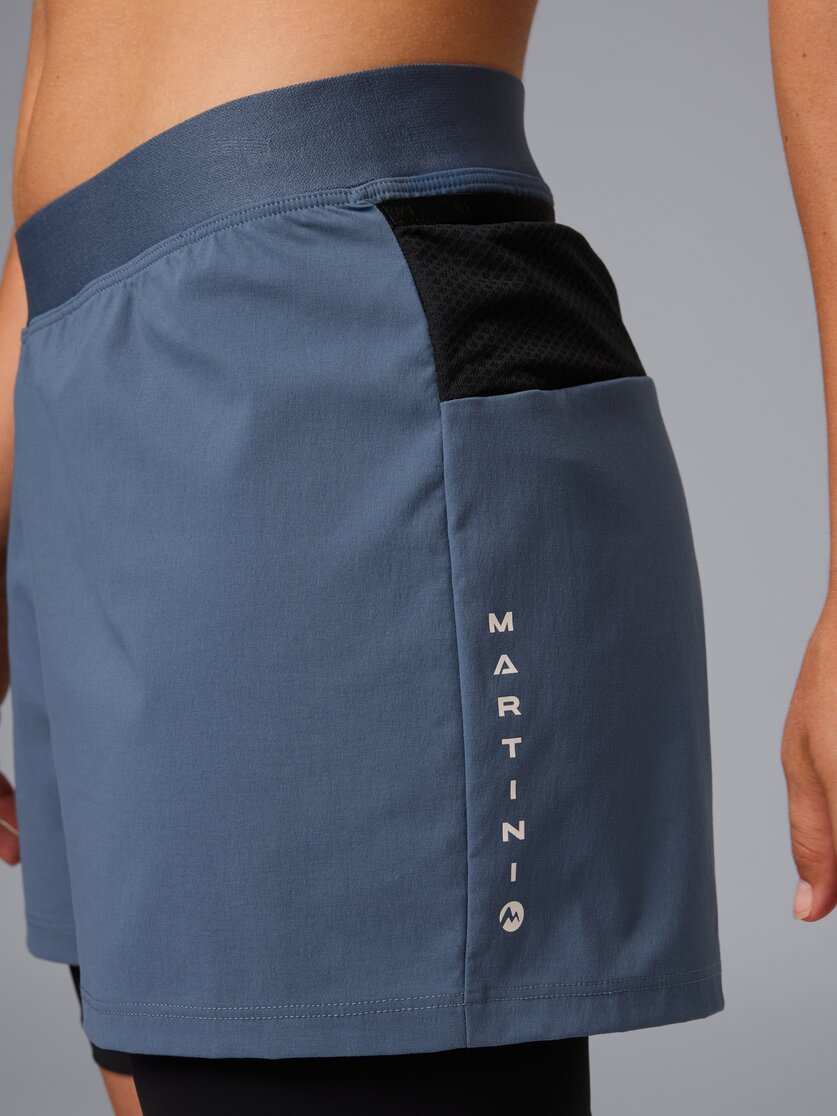 Martini Sportswear - Pacemaker 2In1 Shorts W - Kurze Hosen in black - Detail 2 - Damen