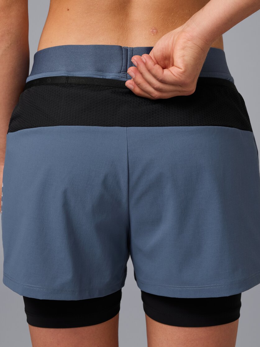 Martini Sportswear - Pacemaker 2In1 Shorts W - Kurze Hosen in black - Detail 3 - Damen