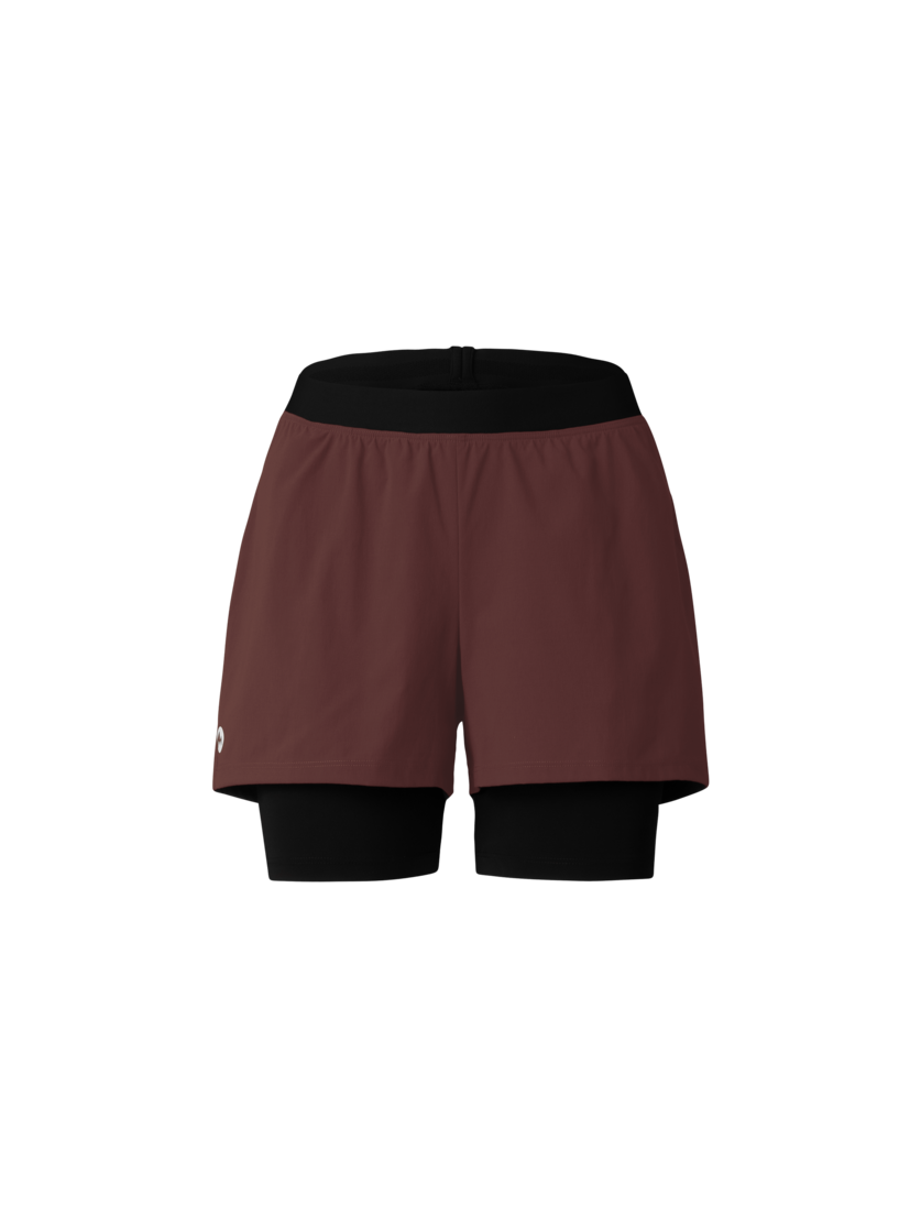 Martini Sportswear - Pacemaker 2In1 Shorts W - Shorts in peakan - front view - Women