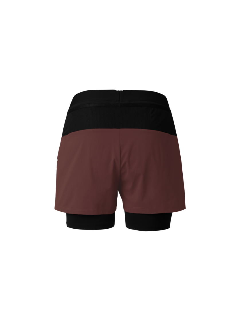 Martini Sportswear - Pacemaker 2In1 Shorts W - Shorts in peakan - rear view - Women