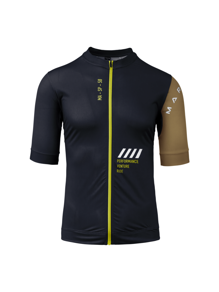 Martini Sportswear - Velox Road Bike Tricot M - T-Shirts in true navy-spanish green - front view - Men