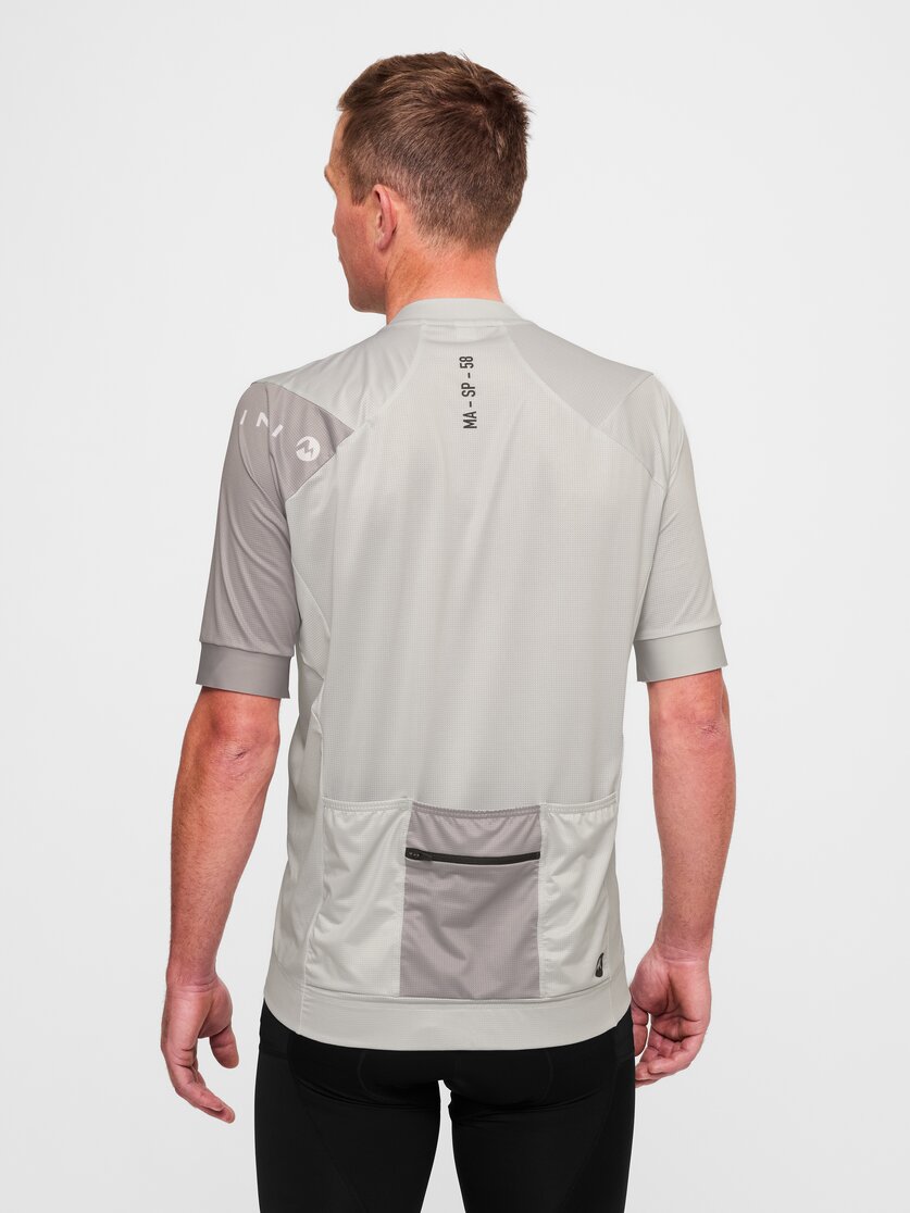 Martini Sportswear - Velox Road Bike Tricot M - T-Shirts in true navy-spanish green - rear view model - Men