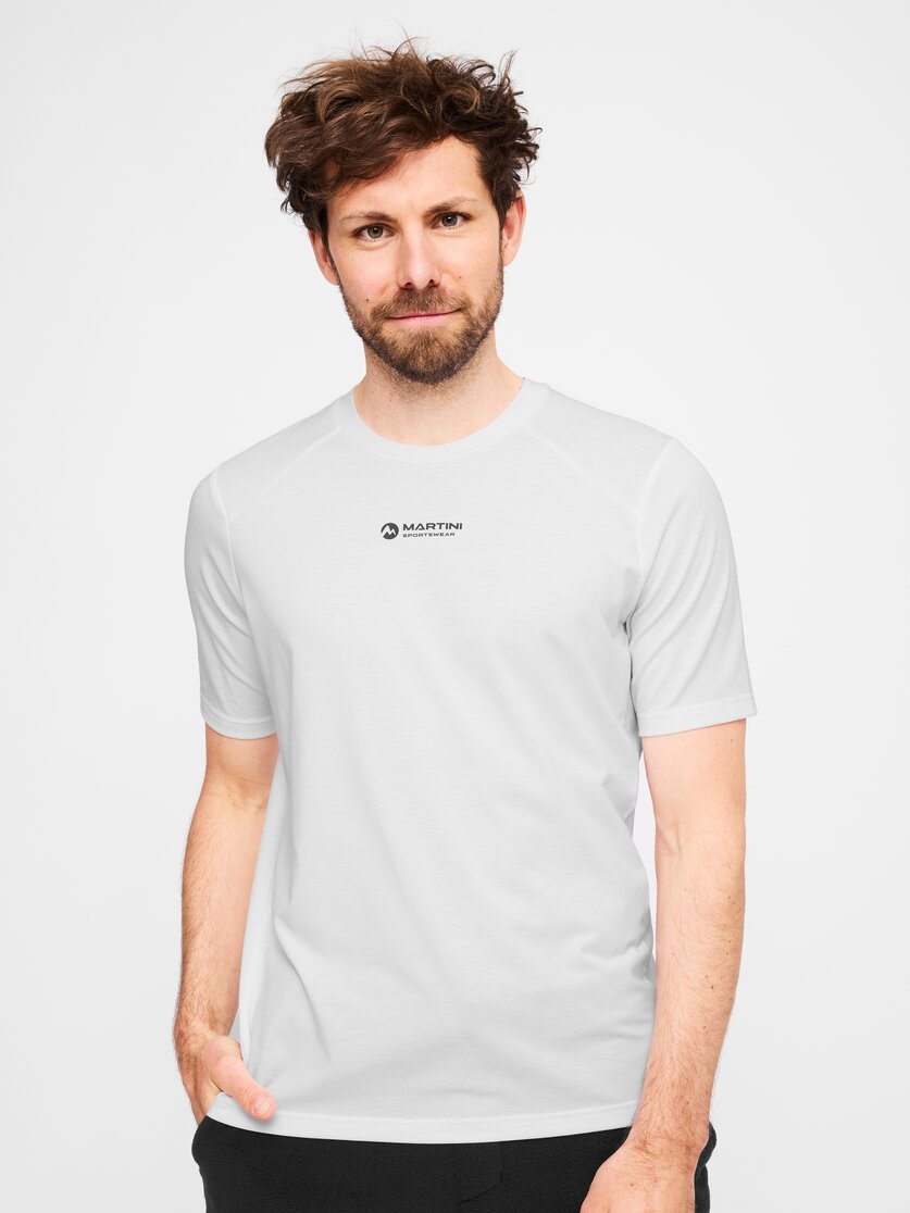 Martini Sportswear - Recharge Shirt M - T-Shirts in white - vista frontale modello - Uomo