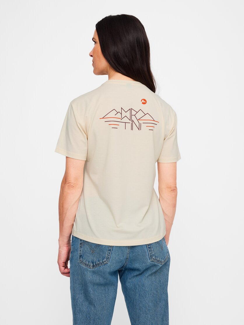 Martini Sportswear - Recharge Shirt W - T-Shirts in off white-winter apple - vista laterale modello - Donna