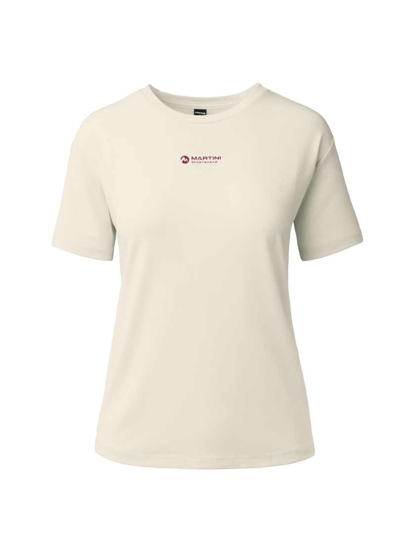 Martini Sportswear - Recharge Shirt W - T-Shirts in off white-winter apple - vista frontale - Donna