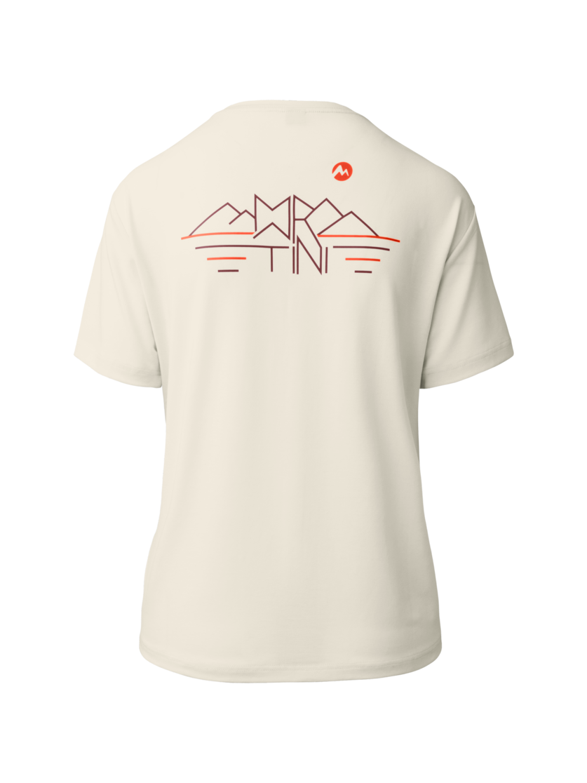 Martini Sportswear - Recharge Shirt W - T-Shirts in off white-winter apple - vista posteriore - Donna