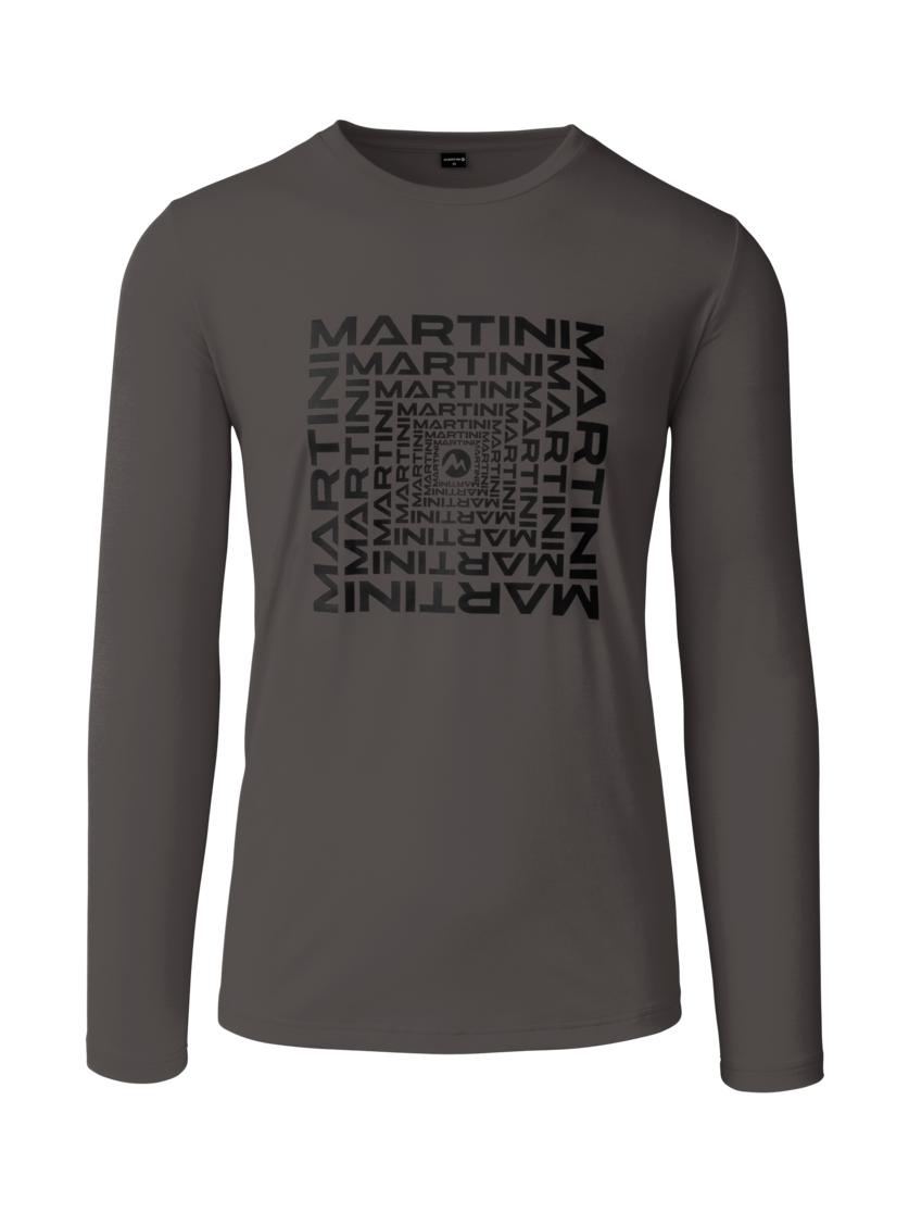 Martini Sportswear - Wildtrack Shirt M - Maglie a maniche lunghe in steel - vista frontale - Uomo