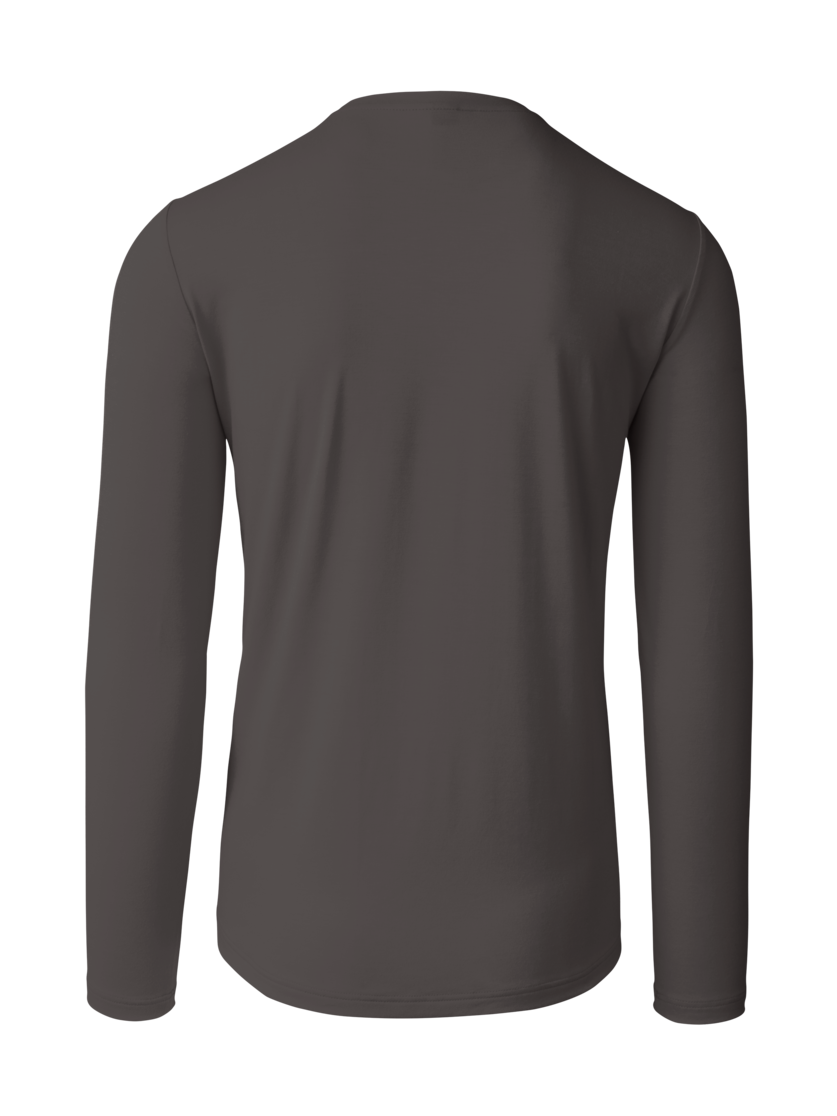 Martini Sportswear - Wildtrack Shirt M - Langarmshirts in steel - Rückansicht - Herren