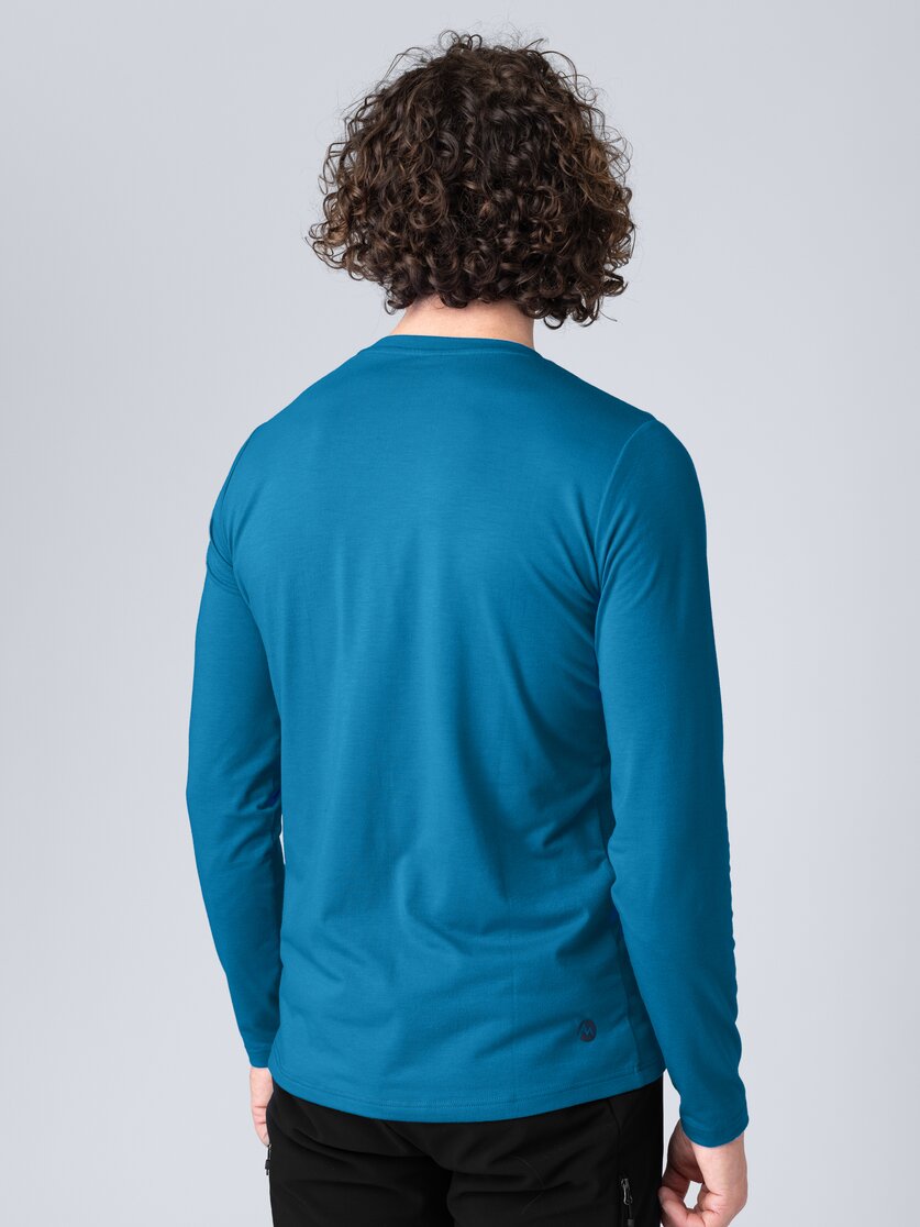 Martini Sportswear - Wildtrack Shirt M - Maglie a maniche lunghe in seaport - vista laterale modello - Uomo