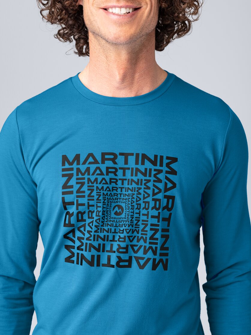 Martini Sportswear - Wildtrack Shirt M - Langarmshirts in seaport - Detail 2 - Herren