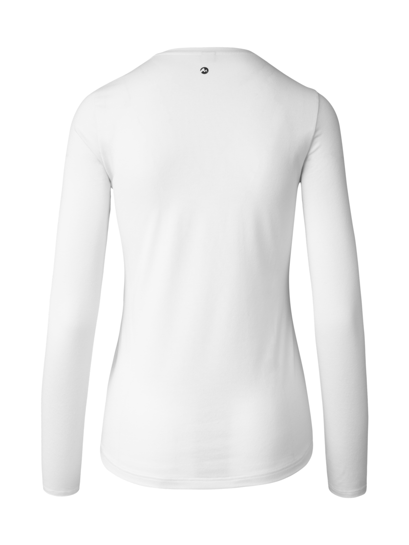 Martini Sportswear - Wildtrack Shirt W - Langarmshirts in white - Rückansicht - Damen