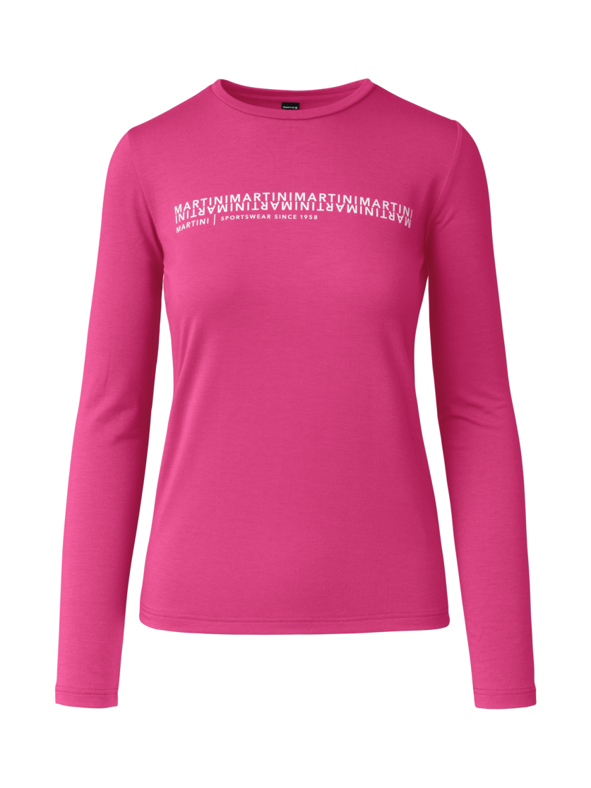Martini Sportswear - Wildtrack Shirt W - Longsleeves in rosebud - front view - Women