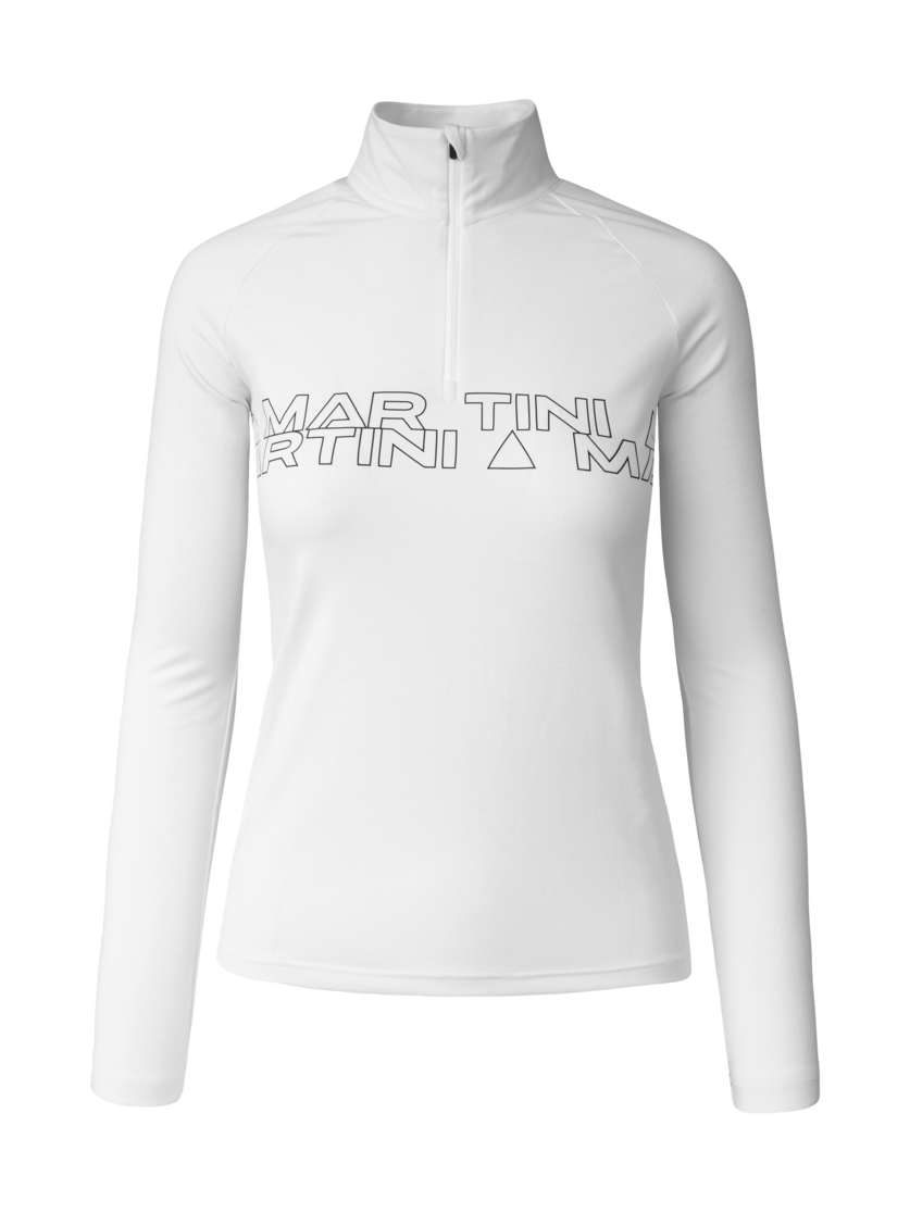Martini Sportswear - Fullforce Halfzip Shirt W - Langarmshirts in white - Vorderansicht - Damen