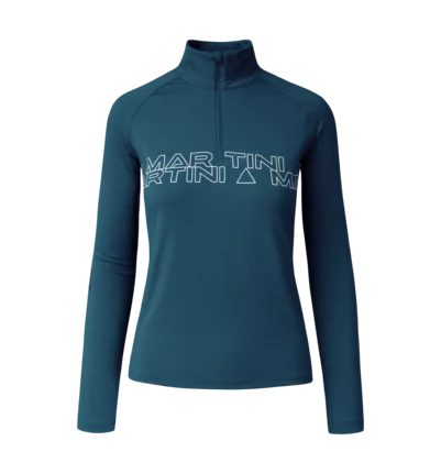 Martini Sportswear - Fullforce Halfzip Shirt W - Langarmshirts in poseidon - Vorderansicht - Damen