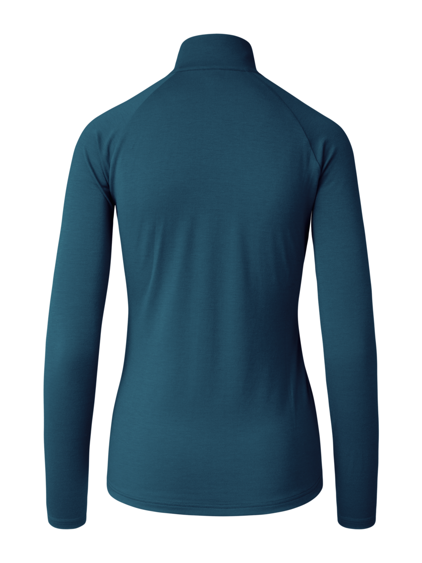 Martini Sportswear - Fullforce Halfzip Shirt W - Langarmshirts in poseidon - Rückansicht - Damen