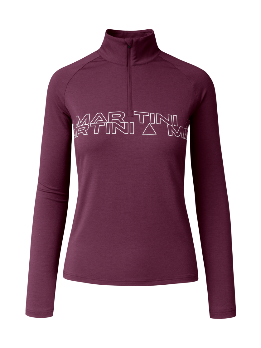 Martini Sportswear - Fullforce Halfzip Shirt W - Maglie a maniche lunghe in fairy tale - vista frontale - Donna