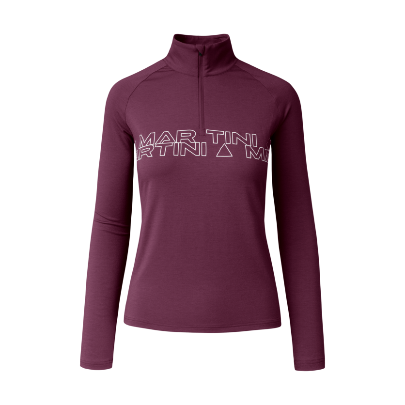 Martini Sportswear - Fullforce Halfzip Shirt W - Langarmshirts in fairy tale - Vorderansicht - Damen