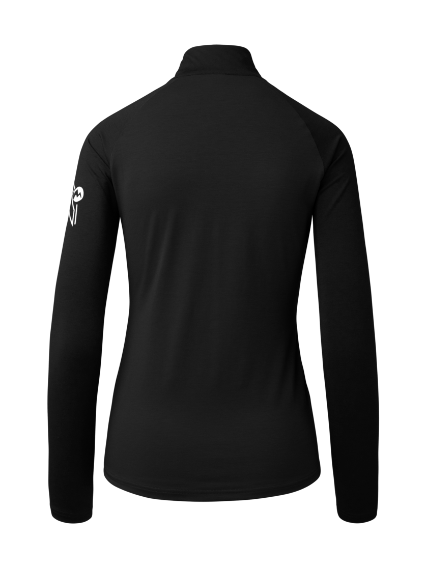 Martini Sportswear - Horizon Halfzip Shirt W - Maglie a maniche lunghe in black - vista posteriore - Donna
