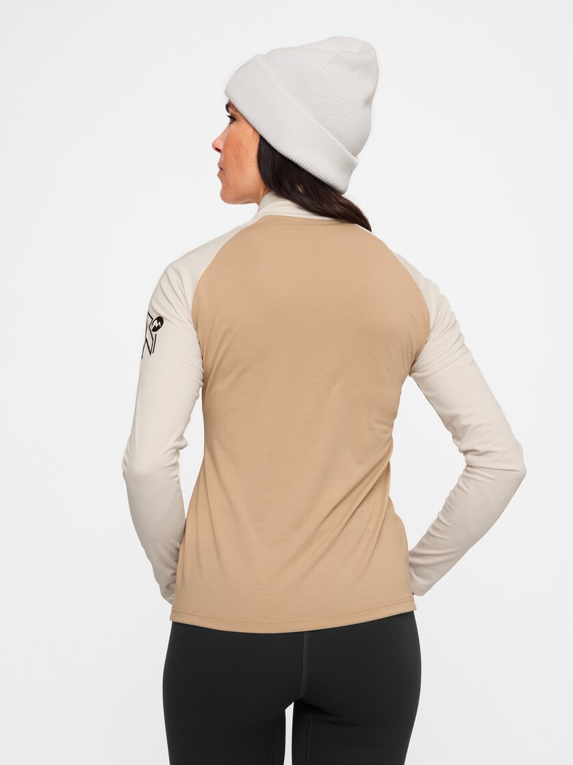 Martini Sportswear - Horizon Halfzip Shirt W - Maglie a maniche lunghe in black - vista laterale modello - Donna