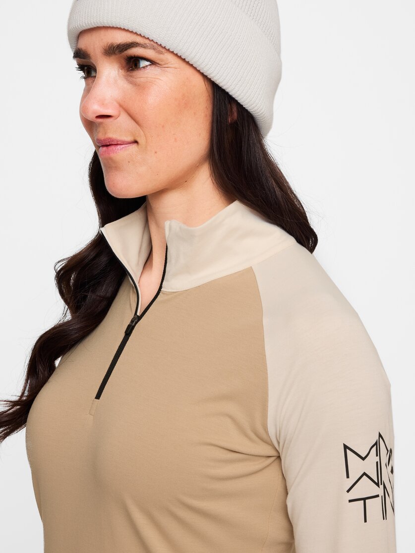 Martini Sportswear - Horizon Halfzip Shirt W - Langarmshirts in black - Detail 2 - Damen